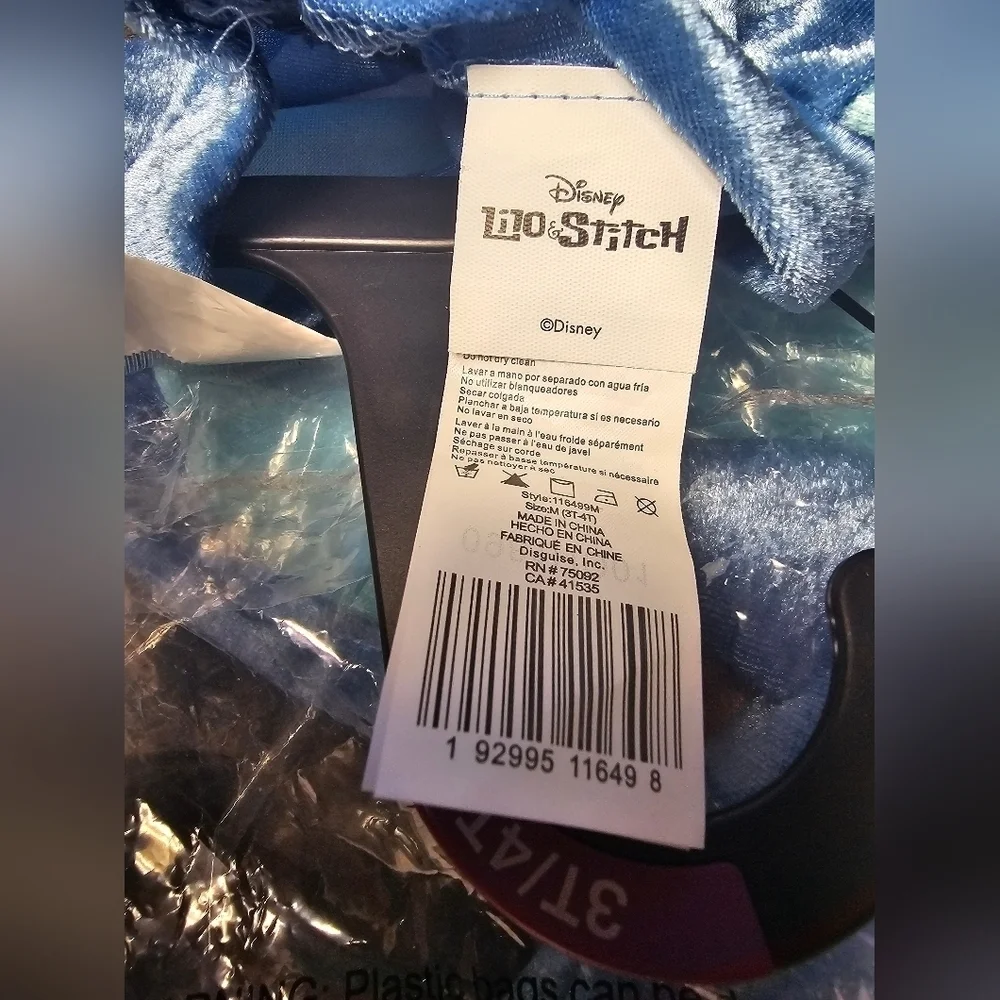 Disney Lilo & Stitch 3T -4T Toddler Halloween Costume - Picture 3 of 10